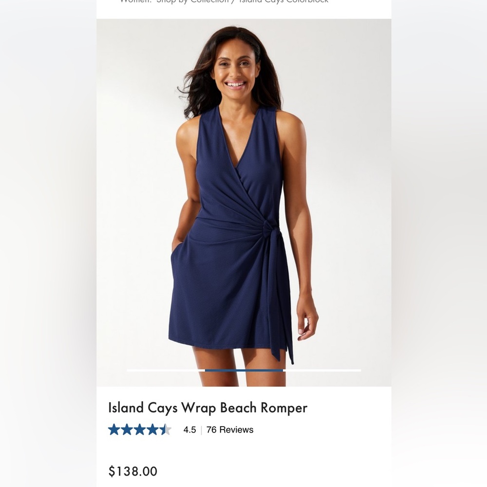 Tommy Bahama Wrap Beach Romper